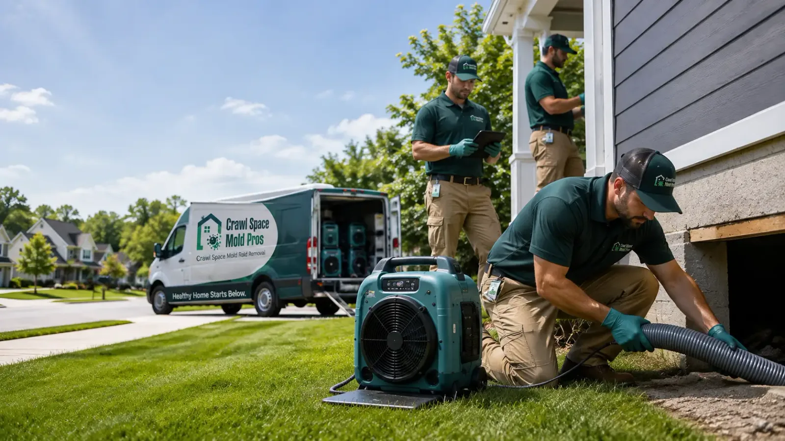 Crawl Space Mold Removal in Midland, PA
